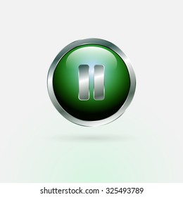 vector model button pause