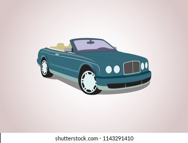 vector model of expensive car. Bentley.