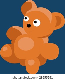 Vector model of Teddy bear toy