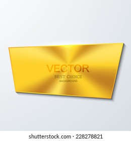 Vector moder golden banner element design. Modern background. Eps10