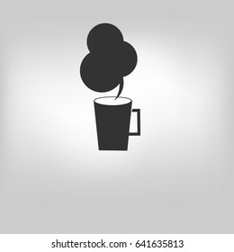 Vector moder isolated icon coffee and tea shop