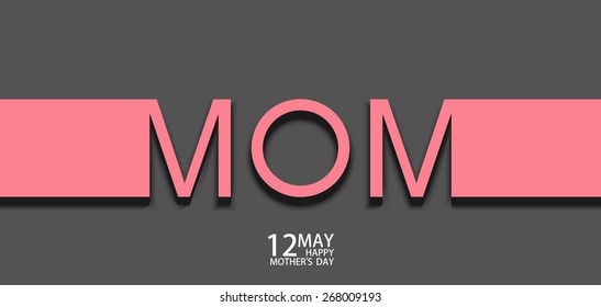 Vector modern 12 may mothers day background. Eps10