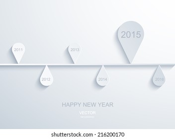 Vector modern 2015 new year infographic background. Eps10