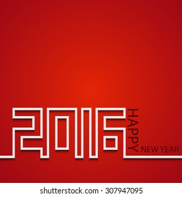 vector modern 2016 New Year background. Creative illustration 