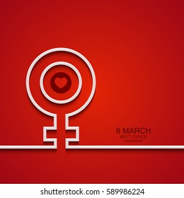 Vector modern 8 march background. Womens day banner