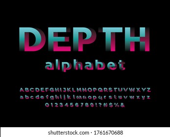 Vector of modern abstract alphabet design