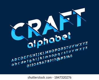 Vector of modern abstract alphabet design