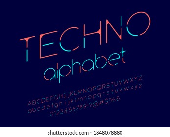 Vector of modern abstract alphabet design