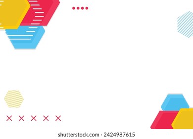 Vector Modern abstract background with geometric shapes and lines Premium vector