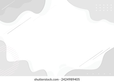 Vektor Moderner abstrakter Hintergrund grau, weiß mit geometrischen Formen und Linien Premium