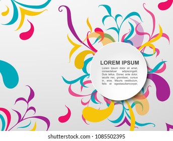 Vector of modern abstract background. illustration 