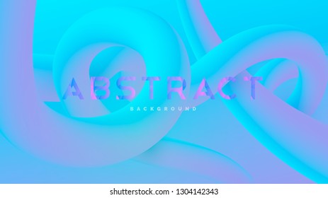 VECTOR modern abstract background with text. Trendy gradient shapes composition in neon blue and pink colors.. Futuristic design.