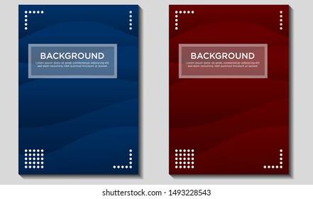 Vector modern abstract background wallpaper wavy wave fluid Rounded Shape Business, Office, Company, Modern cover, magazine, book, folder, Brochure, annual report.