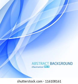 Vector modern abstract blue background.