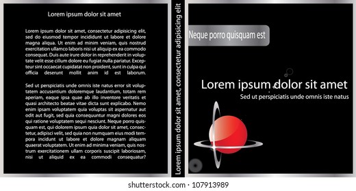 Vector modern abstract brochure design