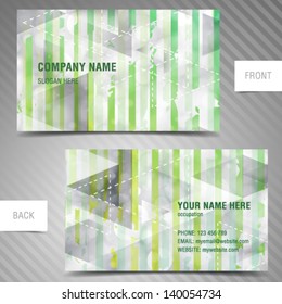 Vector modern abstract business-card set.