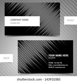 Vector modern abstract business-card set.