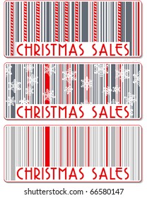 Vector modern abstract Christmas sales illustration
