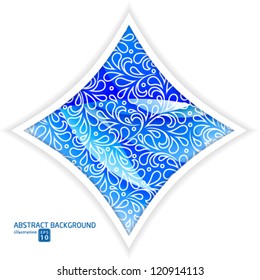 Vector modern abstract christmas star background.