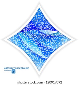 Vector modern abstract christmas star background.