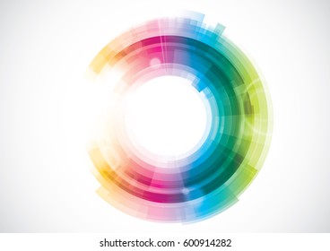 Vector of modern abstract circle element and background