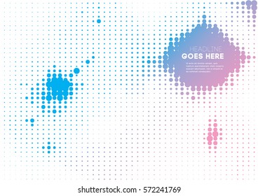 Vector of modern abstract circle halftone