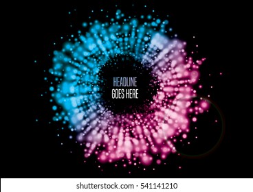 Vector of modern abstract circle lighting