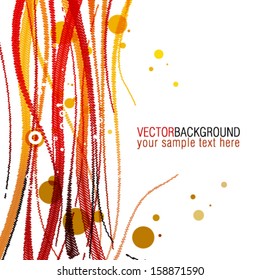 Vector modern abstract color lines - business illustration background.