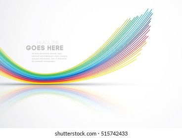 Vector of modern abstract colorful background