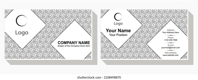 Vector modern abstract creative business cards design. Use for marketing purpose.