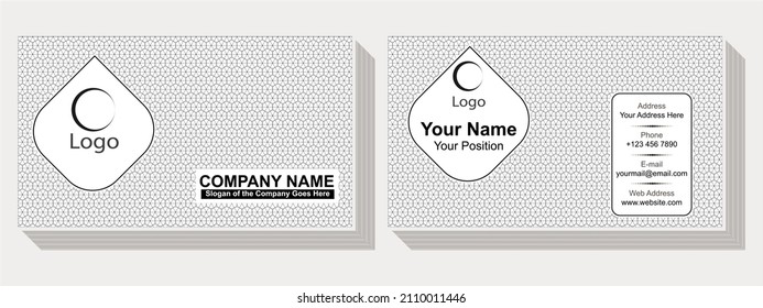 Vector modern abstract creative business cards design. Use for marketing purpose.