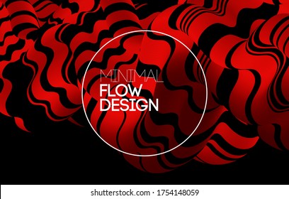 Vector Modern abstract design background Flow motion