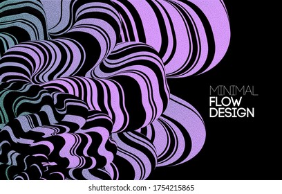 Vector Modern abstract design background Flow motion