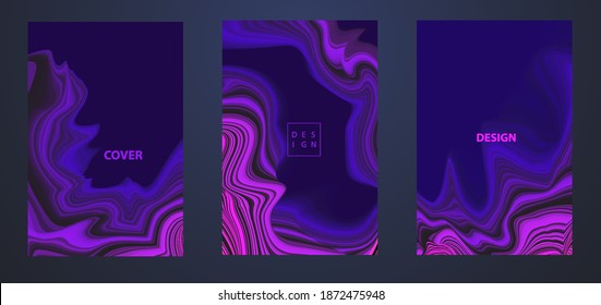 Vector Modern abstract design background Flow motion