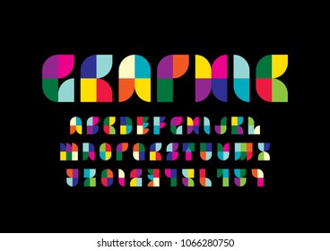 Vector Of Modern Abstract Font And Alphabet