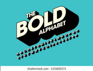 Vector del tipo de letra y alfabeto abstracto moderno