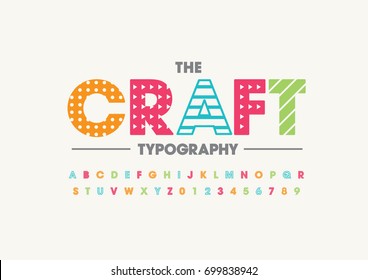 Vector of modern abstract font and alphabet