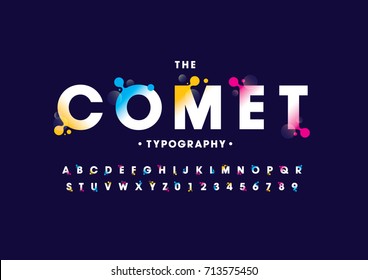 Vector Of Modern Abstract Font And Alphabet