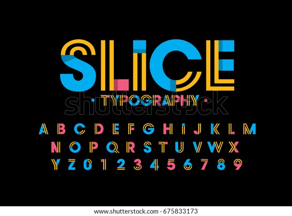 Vector Modern Abstract Font Alphabet Stock Vector Royalty Free 675833173 Shutterstock