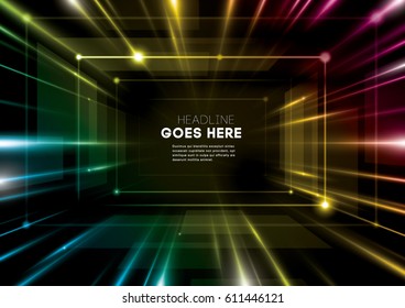 Vector of modern abstract futuristic background