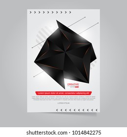 Vector of modern abstract geometric background