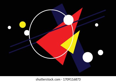 Vector of modern abstract geometric background