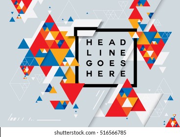 Vector of modern abstract geometric background