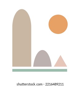 Vector modern Abstract geometric composition. Geometric design, minimalism, geometric shapes. Logo design