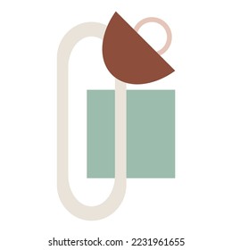 Vector modern Abstract geometric composition. Geometric design, minimalism, geometric shapes. Logo design