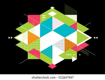 Vector of modern abstract geometrical background