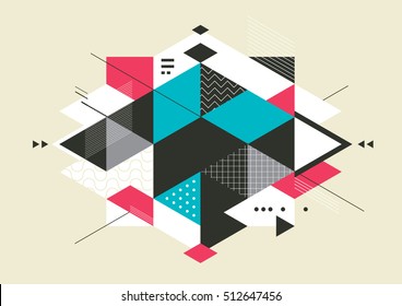 Vector of modern abstract geometrical background