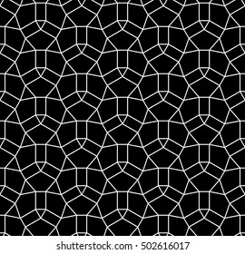 Vector modern abstract geometry grid pattern. black and white seamless geometric background . subtle pillow and bed sheet design. creative art deco. hipster fashion print