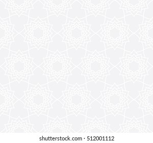 Vector modern abstract geometry mandala pattern. gray seamless geometric background . subtle pillow and bed sheet design. creative art deco. hipster fashion print