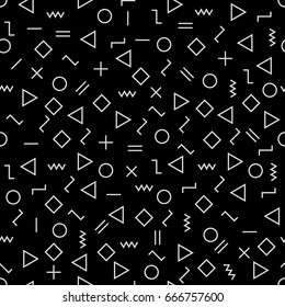 Vector modern abstract geometry memphis pattern.Colour seamless geometric background . Subtle pillow and bed sheet minimal design. Creative art deco. Hipster fashion print. Vector illustration EPS10.